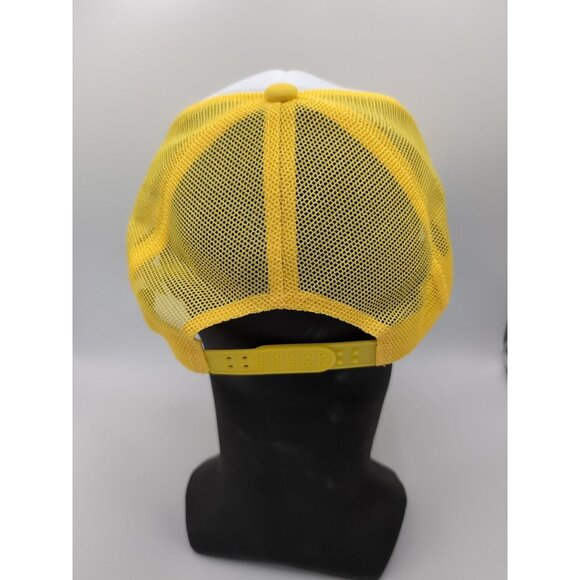 Yellow White I Love MILFS Funny Truck Hat - Picture 4 of 6